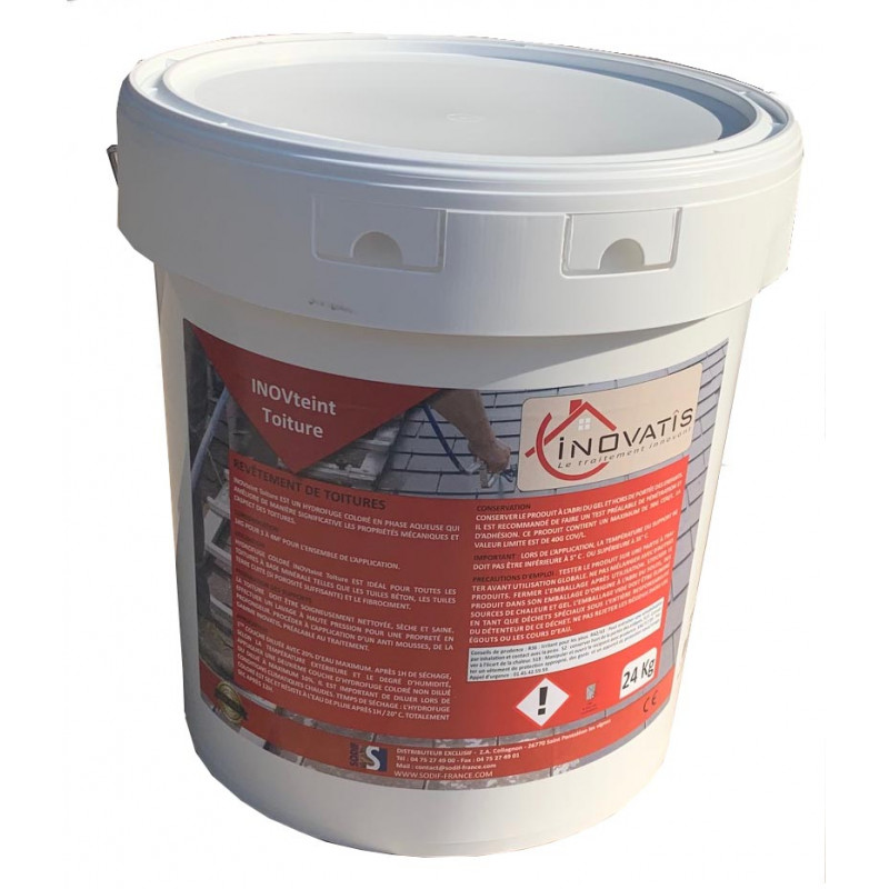 Hydrofuge coloré pour la protection des toitures en tuiles béton